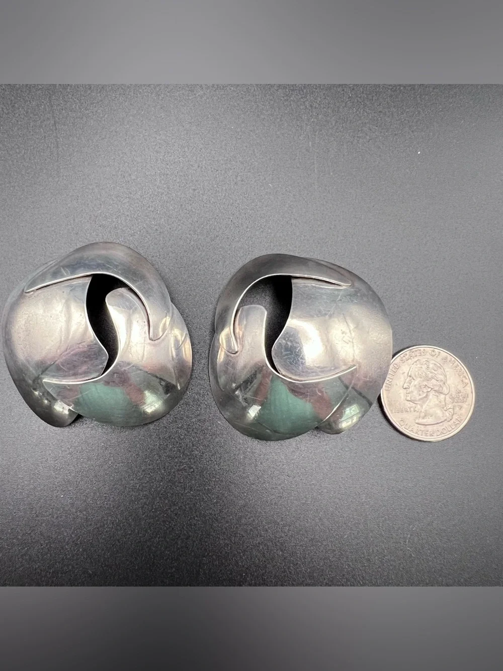 JNY Sterling Silver Modernist Earrings